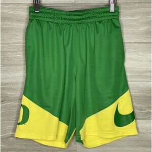 NIKE Mens Oregon Ducks Dri-FIT Training Shorts Green Yellow 33434X-OD5 Sz M EUC